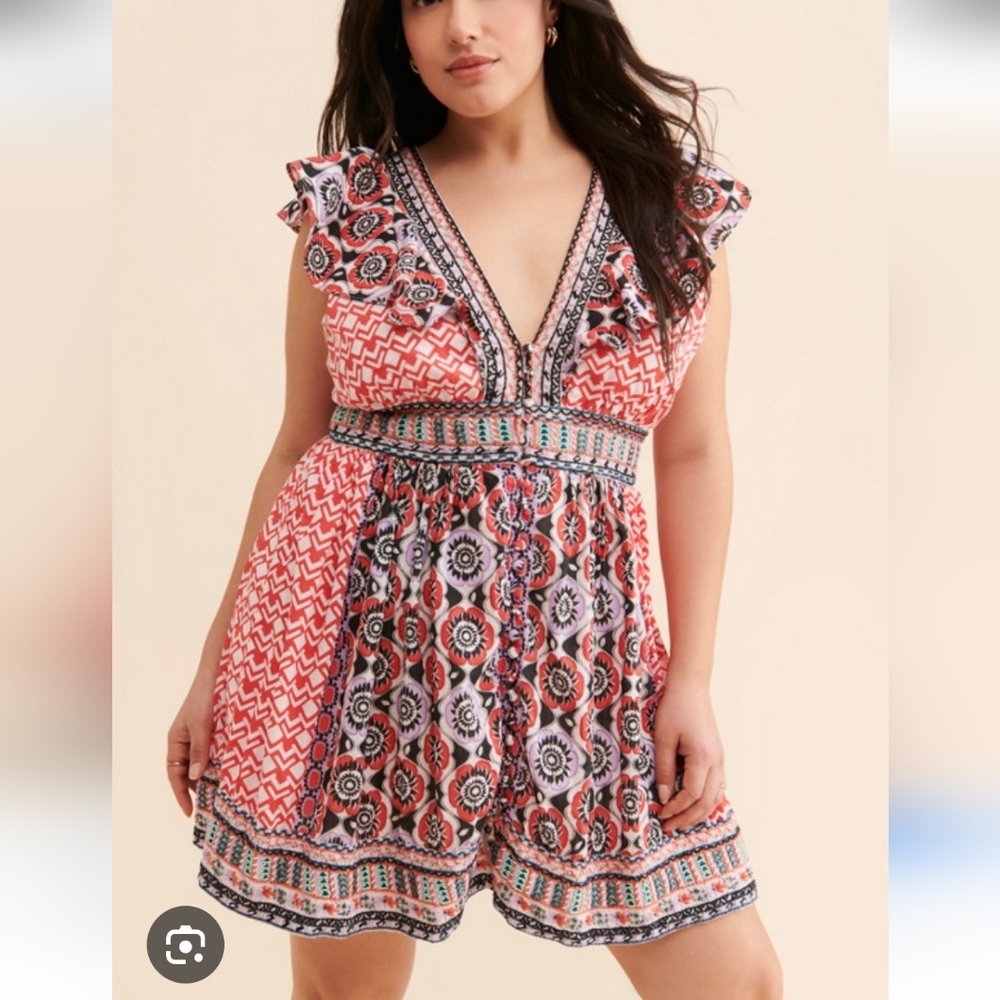 NWOT Anthropologie Boho Mini Dress